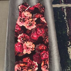 Asos floral scuba dress